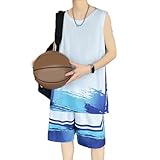 [YJSO] 夏 セットアップ メンズ 大きいサイズ スウェット ジャージ 半袖 半ズボン 上下セット Tシャツ ショートパンツ スウェット 2点セット ストレッチ スポーツウェア 3XL ルームウェア 部屋着 夏服 トレーニング スポーツ おしゃれ カラー7