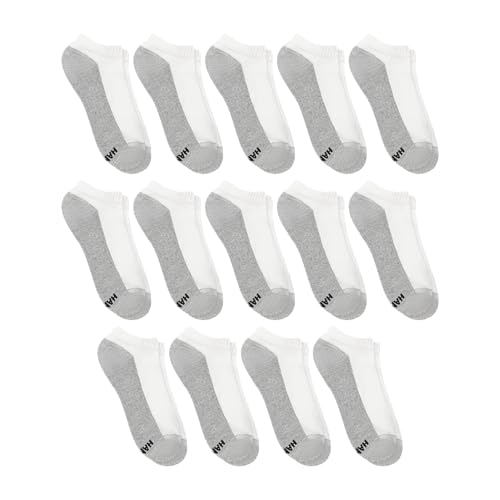 Image of Hanes Men's Socks, X-temp Cushioned Low Cut Socks, 12 & 14 Pair Packs