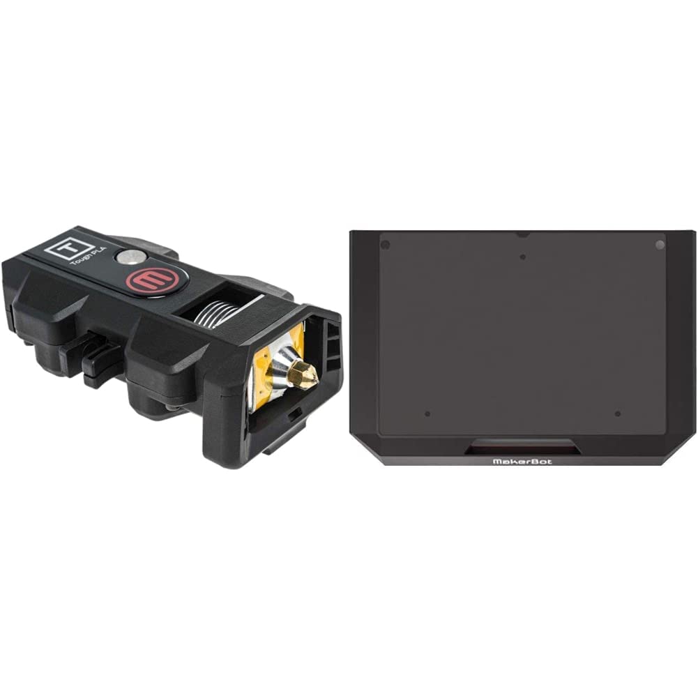 MakerBot Tough Smart Extruder+ for Replicator Series 3D Printers + Flex Build Plate Kit for Replicator+