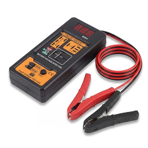 Testeur de relais automobile RT01 12-24 V, écran LCD portable, capteur de circuit de moto pour détecter les relais 5 broches, 4 broches, 12 V et 24 V, utilisé pour les voitures et les camions (RT01