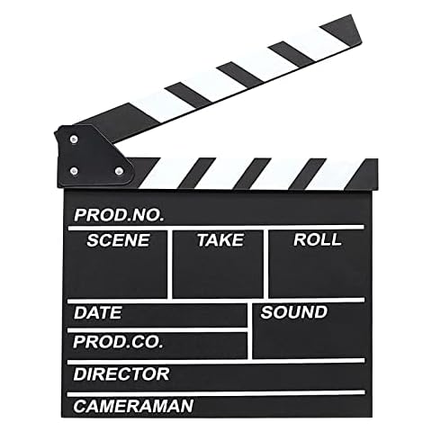 30 X 27cm Film Flap, Black Synchronous Flap Scene Film Flap Professional Photography Film Flap Director Flap For TV Series, Shoot Props, commercials Cover