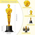 Mini Plastic Trophy Award, Hollywood Theme Party Decorations, for contests and Parties Such as Dances, Golf, Movies, Employee Appreciation, Basketball Themes. Small Trophies. - Image 2