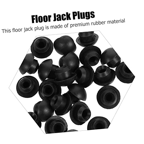 Image of Uonlytech Floor Jack Plugs 0.51 Inch Hydraulic Oil Filler Plugs Rubber Bung for Engine Hoist Vehicle Lift Sealing Replacement Pack of 20