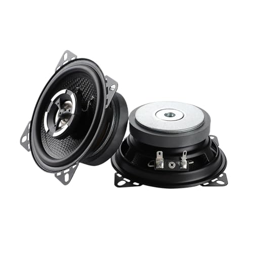SVSBJMK 2 Pcs 4 Inch Coaxial Car Speakers 4 Ohm 30W Full Range Stereo Music Soft Dome Glass Fiber Automobile Woofer Loudspeaker