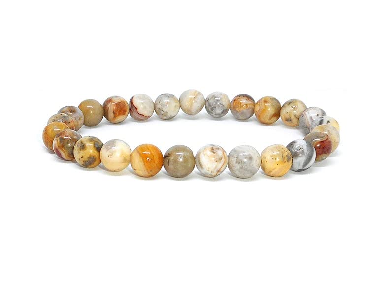 Bracelet agate crazy lace 8mm pour méditation et lithothérapie