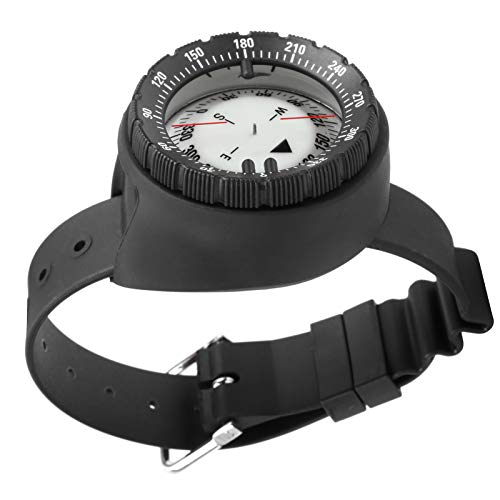 Brújula de Navegación con Esfera Luminosa para Buceo, Exploración Negra para Buceo, Snorkel, Pesca y Camping ABS + Polimetilmetacrilato miniatura 2