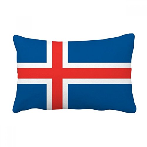 Islande drapeau coussin rectangulaire 40x60 oreiller de canapé multicolore décoration maison