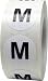 M Clothing Labels Round Circle Stickers For Retail Apparel 3/4 Inch 500 Adhesive Stickers