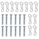 Fukaisu 12stk 738-04124A Scherstifte & 12stk 714-04040 Splinte für Schneefräse, Scherstift-Kits...