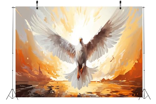 BELECO Fondo Fotográfico 9x6ft Pentecost Watercolor miniatura 4