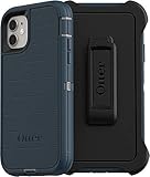 OtterBox Defender Series - Funda resistente y funda solo para iPhone 11 (no para el modelo Pro),color azul Gone Fishin (con defensa microbiana)