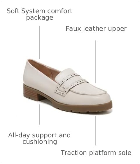 LifeStride Womens London Loafer Loafer Bone 7 W by LifeStride - Used condition - Image 3
