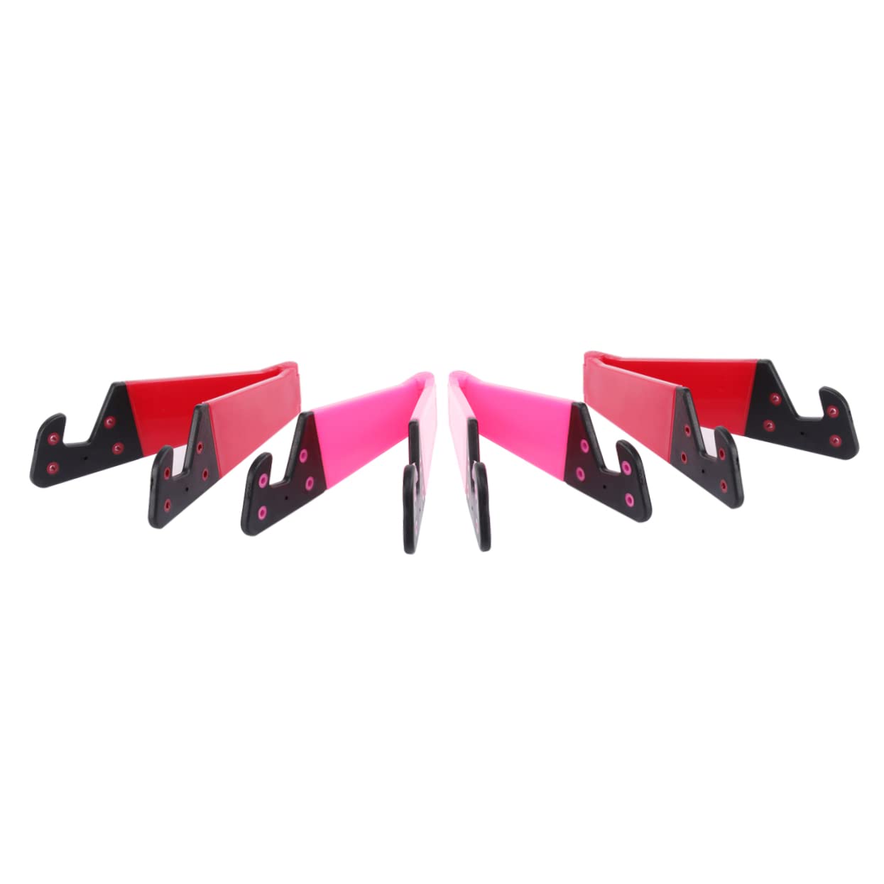jojofuny 4pcs Foldable V-Shaped Phone Stand Holder Portable Desktop Mount for Smartphones and Tablets Suitable for Vertical Horizontal