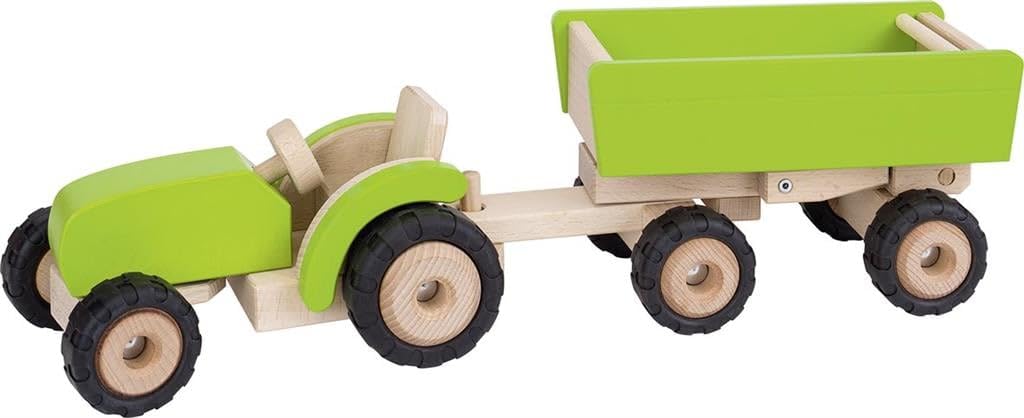Goki 55941 - Traktor mit Anhänger, grün