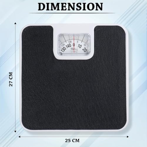 Image of MCP Healthcare Analog Body Weight Scale | Mechanical Scale | Non-Skid | Simple Dial Calibration Bathroom Body Scale, Gym Weight Scale (120.00, Kilograms)