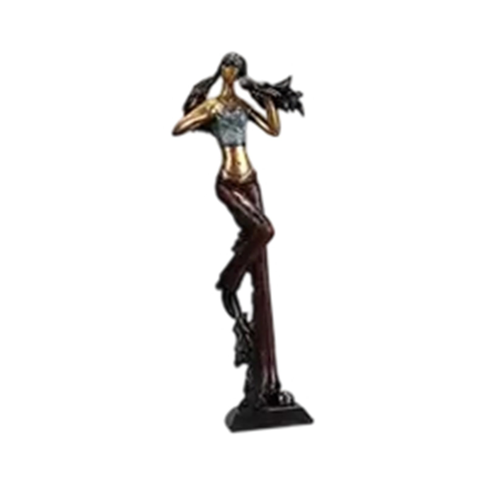 ZXFJYUIP Vintage Guitarist Saxophone Instrument Model Decorative Craft Musical Ornament(Violin)