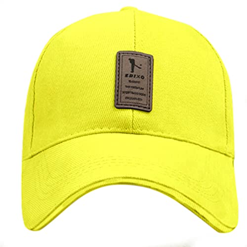 Image of solid plain unisex cotton caps free size adjustable casual look stylish cap