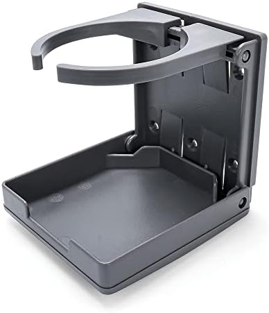 Camco Adjustable Drink Holder | Can Hold Mugs, Large Drinks and Almost Any Size Bottle or Can | Make Great Extra Cupholders for Cars, Trucks, RVs, Vans, Boats and Much More | Gray (44041)