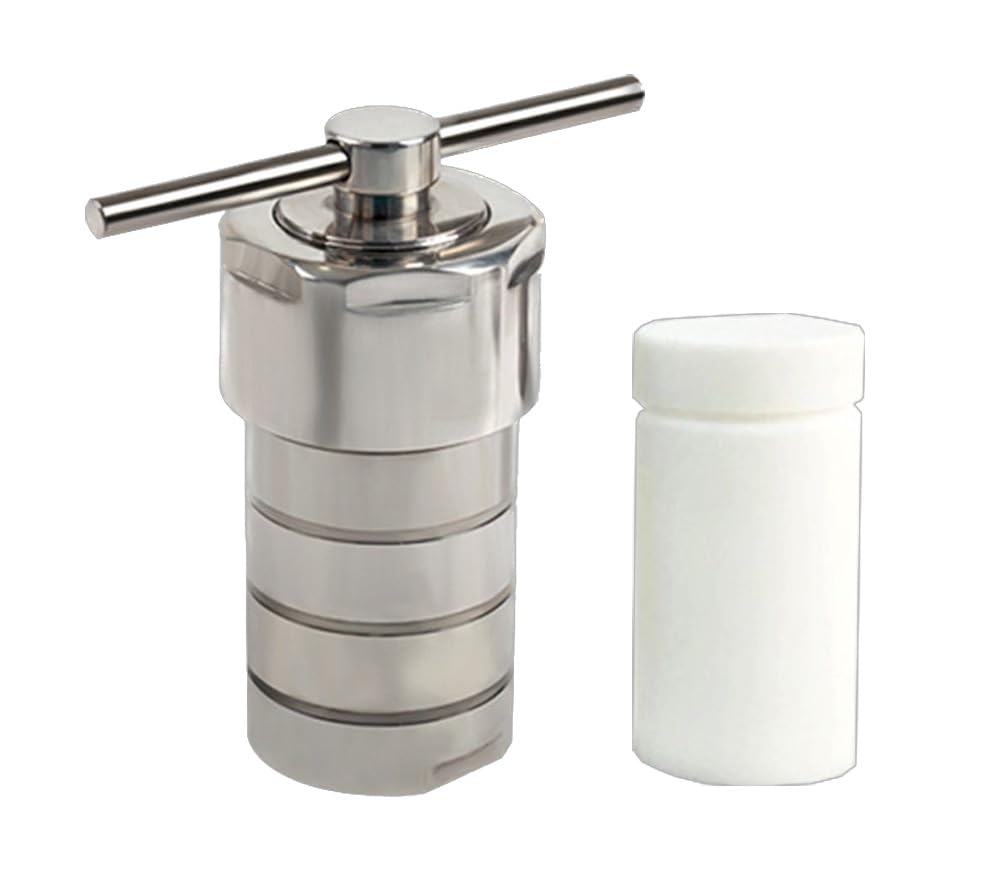 500ml Hydrothermal Synthesis Autoclave Reactor, SUS304 Vessel Kettle with 200℃ PTFE Chamber, 3Mpa High Pressure Digestion Tank for Lab Acid Alkali Resistance