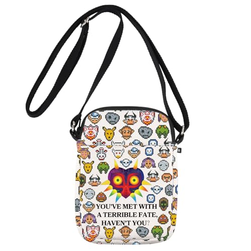 JNIAP Video Game Mask Crossbody Bag Video Gamer Gift You've Met With a Terrible Fate Haven't You Gifts
