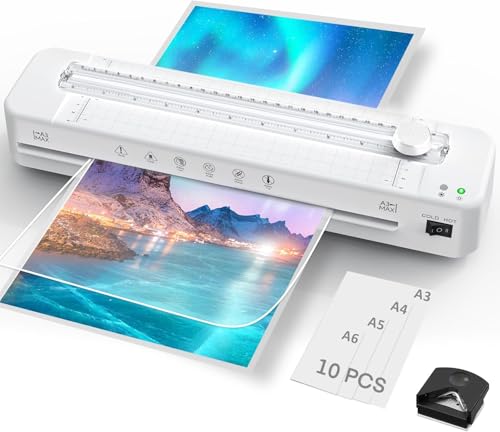 Raycial A3 Laminator with Built-in Cutter