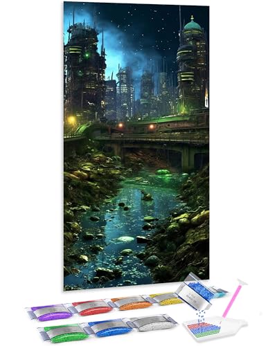 Cuadro de diamantes 5D Jumpdot de 70x40 cm para combatir el estrés decorando tu dormitorio