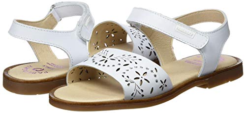 Pablosky, Sandali Punta Aperta Bambina, Bianco