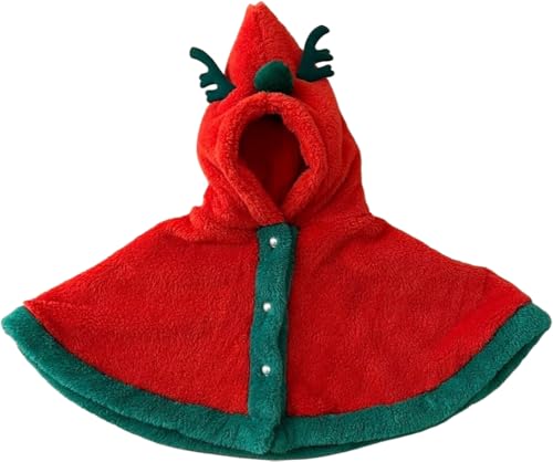 ベビー ポンチョ サンタ コスプレ クリスマス 衣装 マント 赤ちゃん 秋冬 ふわふわ こども 着ぐるみ 男の子 女の子 ケープ 防寒 ベビー服 イベント パーティー 新年会 文化祭 学園祭
