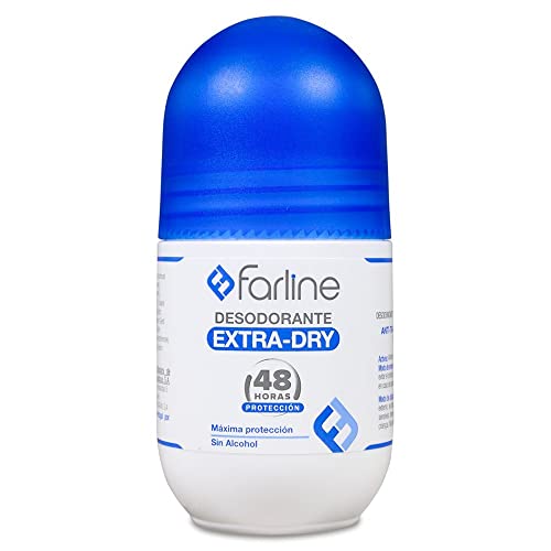 Farline Desodorante Extra-Dry Roll On Efecto Protección 48 horas 50 ml Sin Alcohol