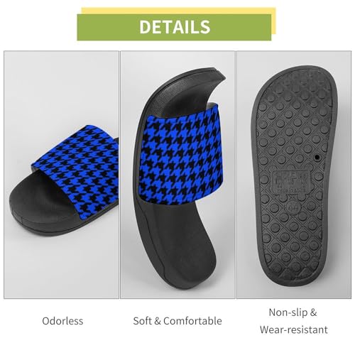 Houndstooth Summer Slippers Women Mans Slides Shoes Sandals Slip On Flip Flops3