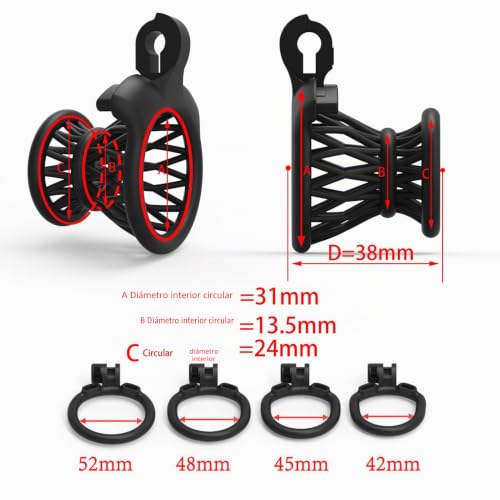 Miniatura 2 de Platjaula De Castidad Hombre Sissy Chastity Cage Male Sexuales Para Sexo Pareja Jaula Para El Pene Juguetes Eróticos Para Adultos Pink