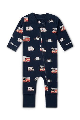 Image of MONICA + ANDY One Piece Baby Pajamas, 100% Organic Baby Clothes for Girls and Boys, Sizes For Newborn and Infant
