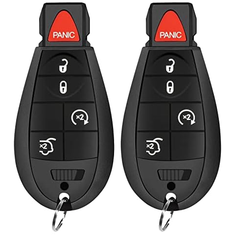 SaverRemotes 5 Button Key Fob Compatible for 2008 2009 2010 Jeep Grand Cherokee / 2008-2010 Jeep Commander Remote Control Replacement for M3N5WY783X Key Fob Cover