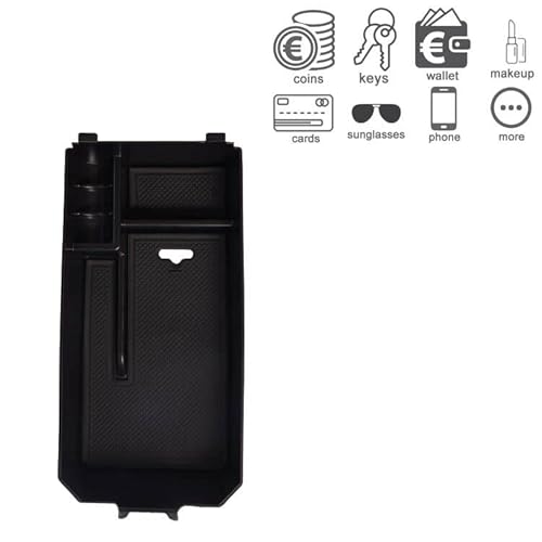 Aufbewahrungsbox Organizer Mittelkonsole Kompatibel mit Armlehne C Klasse W205 2015-2024 and GLC Klasse W253 2016-2024 & EQC CN293 2019-2023