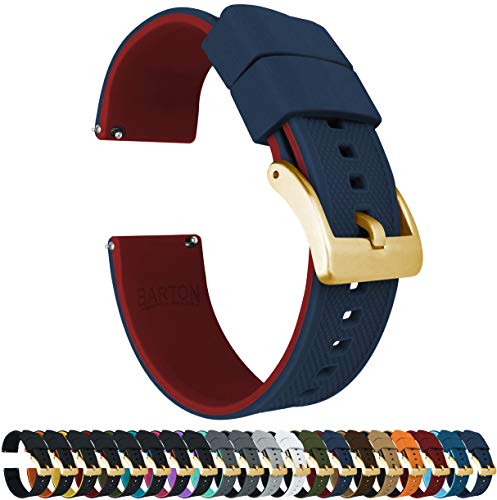 Image of BARTON Elite Silicone Watch Bands - Gold Buckle Quick Release