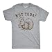 Funny Squirrel Shirt for Men – Nut Today Vintage Graphic Tee – Sarcastic Animal Humor Design in Gray Cotton – Novelty T-Shirt for Guys Animal Lovers and Pun Fans - Light Heather Grey - Nut Today XL