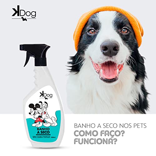 Banho a Seco Para Pêlos de Cães, Disney, K-Dog, 500 ml, Branco