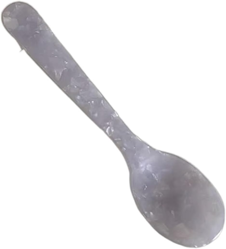 Coffee Scoops Coffee Spoon Stirring Spoons Dessert Crafts Kitchen Tool Tableware(White)