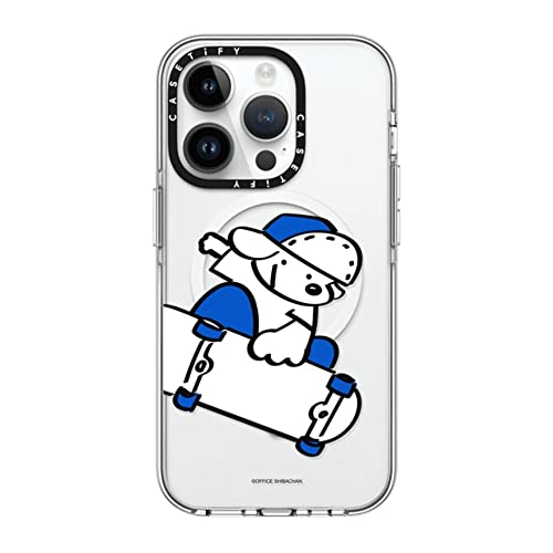 CASETiFY �N���A iPhone 14 Pro �P�[�X [���΂݂ɂ����f��/2m����̗����������N���A/MagSafe �ɑΉ�] - Skater JOHN (Jump!)