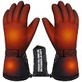 ROYADVE Heated Gloves for Men Women, Rechargeable Heated Gloves with Waterproof Winter Motorcycle Warm Glove with Touchscreen for Hunting Cycling Skiing Hiking Outdoor Working