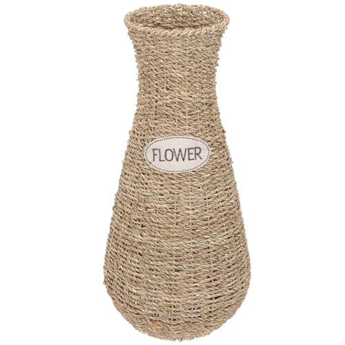 DOITOOL Gewebte Rattan Vase 44 Zoll Bodenvase Trockenblumenvase Deko...