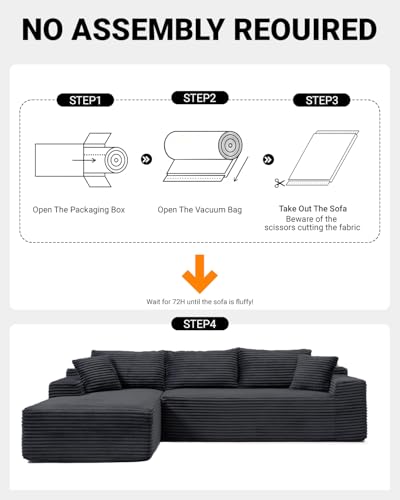 108 Inch Modular Sectional Sofa - Deep Seat Comfort - Image 5