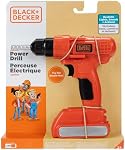 Black + Decker Jr. Electronic Power Drill, Boys, Kids Pretend Play Tool with Realistic Sound & Action!