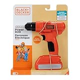Black+Decker Jr. Electronic Power Drill, Boys, Kids Pretend Play Tool with Realistic Sound & Action!