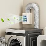 Indoor Dryer Vent Kit, HG Power Metal Dryer Vent Box, Safety Vent Flap, Dryer Lint Trap, Indoor Dryer Vent for Electric Dryer, Space Saver Dryer Vent Kit with Polyester Filters, Dryer Vent Hose