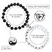 SmileBelle Magnetic Bracelets for Couples Gift Matching Couple Bracelets for Boyfriend Girlfriend Jewelry as Anniversary Birth Gifts for her, His and Hers Yin Yang Long Distance Relationship Bracelet