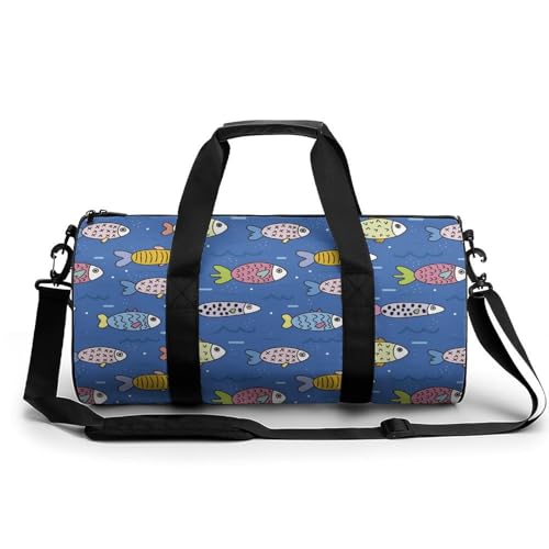 Sac de voyage poisson mignon duffel bag de sport et camping 45cm