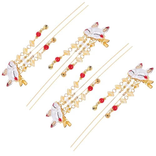 Pinces à cheveux chinoises à pompons pour soirées à thème et fêtes