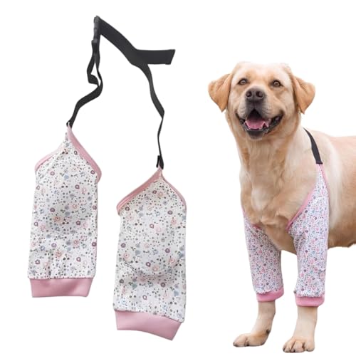 Chien Manchon de Récupération pour Patte Avant, Protection Patte Chien Chien Coude Protecteur Joint Protecteur de Jambe pour Chien Protection des Genou pour Chiens Moyens de Grande Taille (XL)