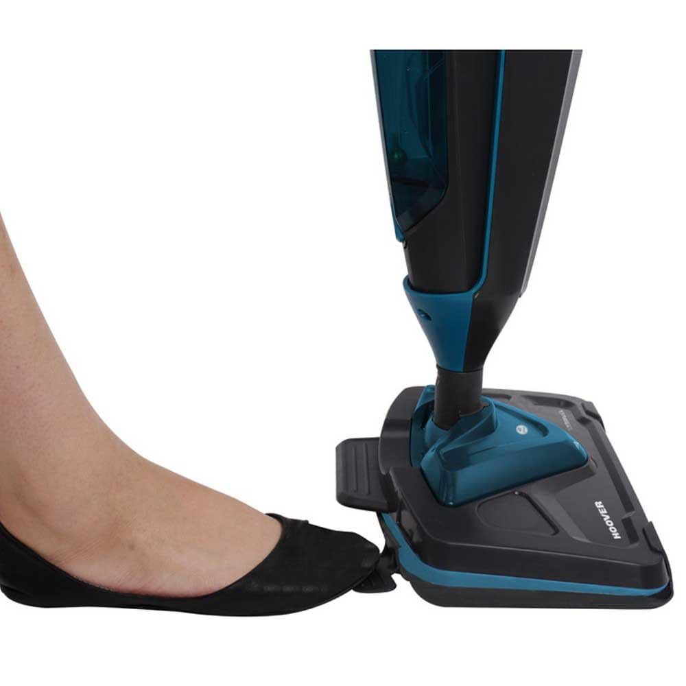 Hoover Steam Capsule CA2IN1D 011 Scopa a Vapore Lavapavimenti con Pistola a Vapore Portatile, Professionale, Accessorio per Tappeti, Igienizzante, Capacità 0.35 Litri, 1700W, Grigio e Blu